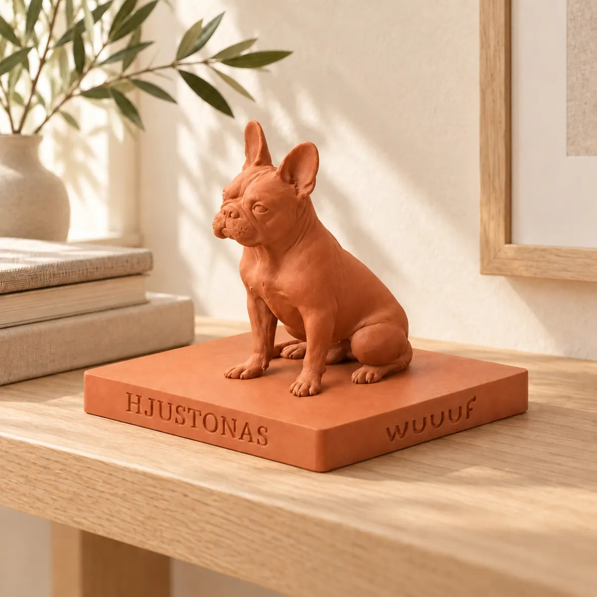 WUUUF at home on a wooden sideboard